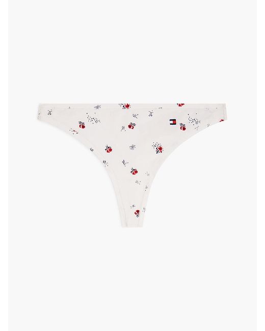 Tommy Hilfiger Natural Print Jersey Thong