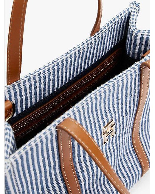 Tommy Hilfiger Blue Th Monogram Crossbody-Strand-Tote