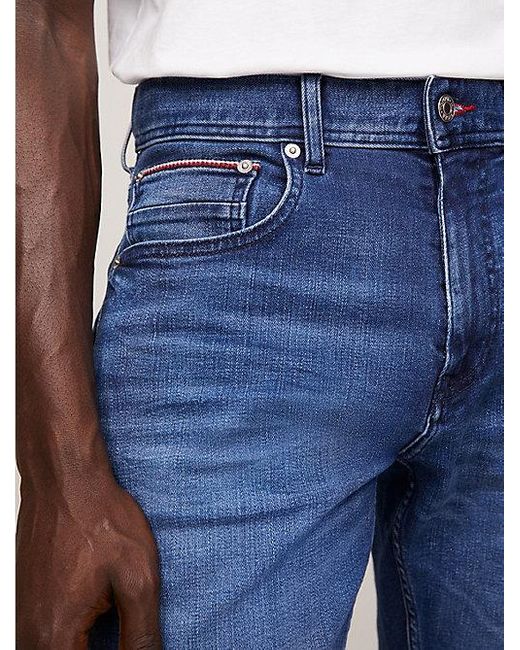 Tommy Hilfiger Houston Tapered Jeans im Used Look in Blue für Herren