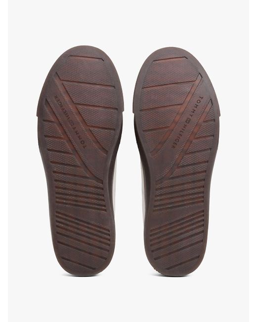 Baskets En Daim À Semelle Cuvette Tommy Hilfiger pour homme en coloris White