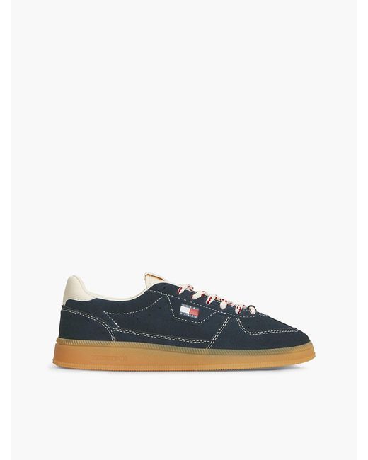 Tommy Hilfiger Blue The Greenwich Suede Cupsole Trainers