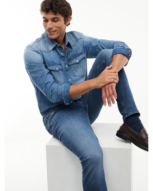 Tommy Hilfiger Blue Austin Slim Tapered Jeans for men