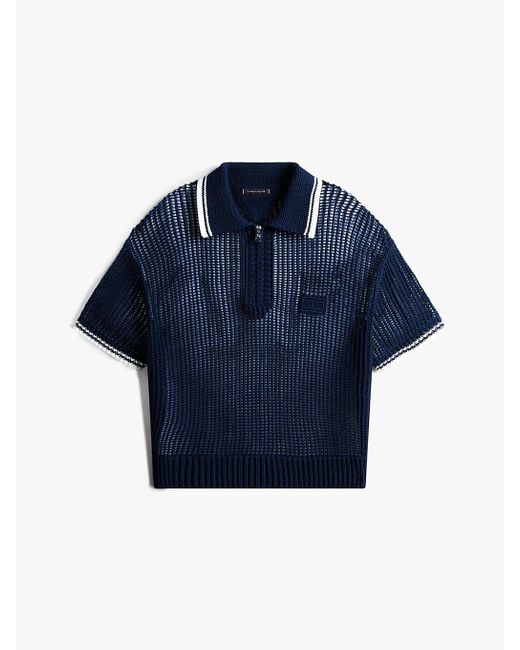 Polo The Runway Collection Regular Fit di Tommy Hilfiger in Blue da Uomo