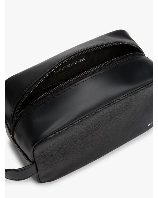 Trousse De Toilette Hilfiger Flag En Cuir Tommy Hilfiger pour homme en coloris Black
