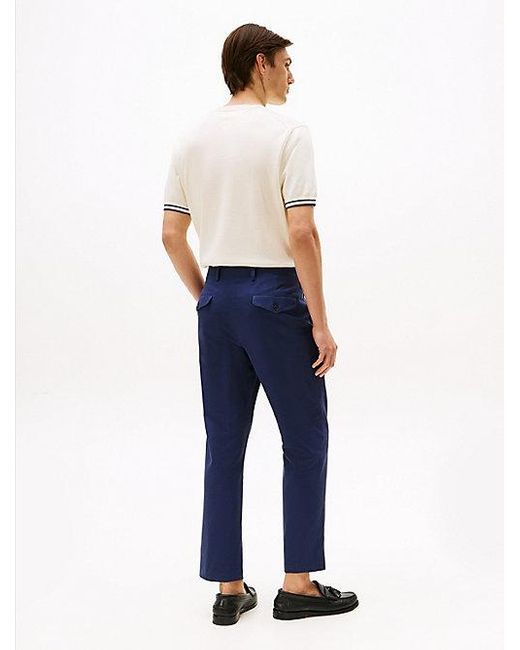 Tommy Hilfiger Pantalon Met Persvouwen in het Blue voor heren