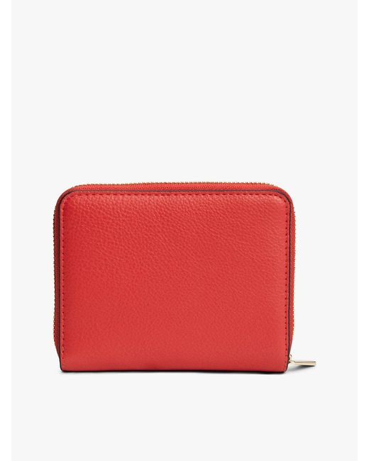 Tommy Hilfiger Red Hilfiger Icon Zip-Around Flap Wallet