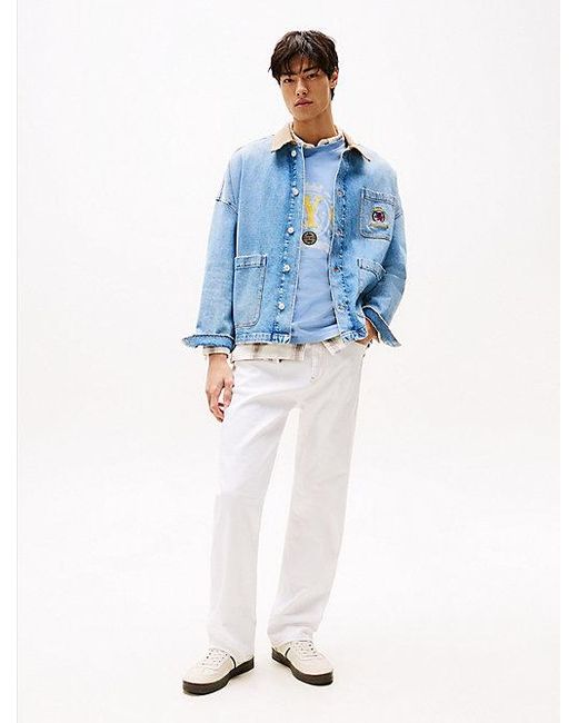 Vaqueros Otis Con Pernera Recta Blancos Tommy Hilfiger de hombre de color Blue