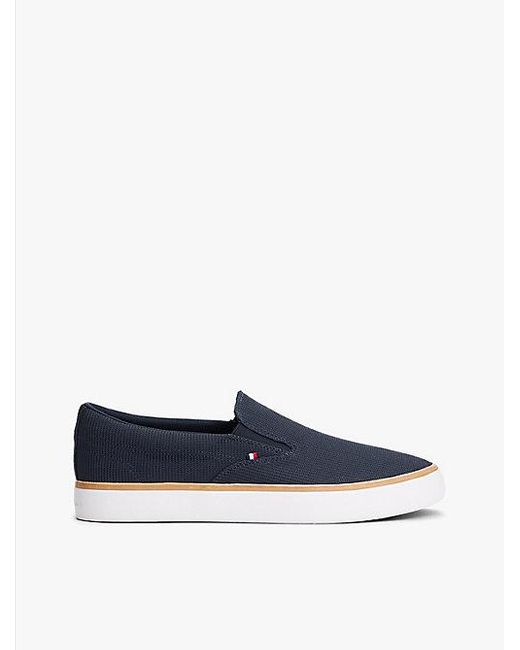 Tommy Hilfiger Slip-On Sneaker Aus Mesh in Blue für Herren