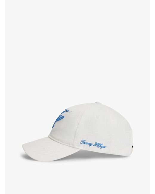 Tommy Hilfiger White Logo Embroidery Baseball Cap