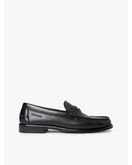 Tommy Hilfiger White Leather Debossed Logo Loafers for men