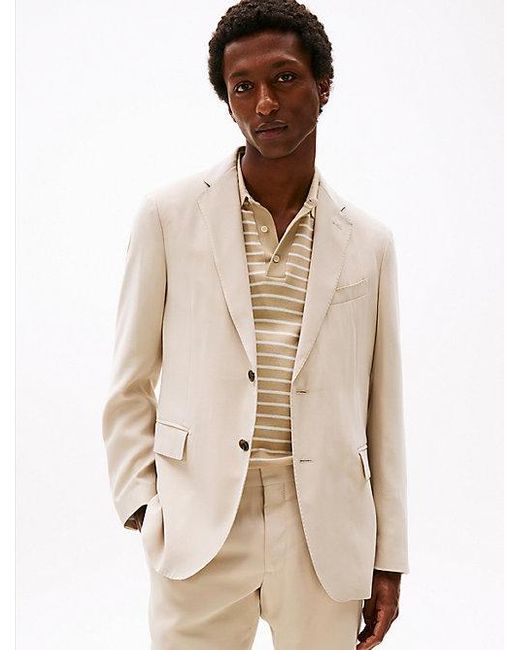 Traje Slim Con Botonadura Sencilla Tommy Hilfiger de hombre de color Natural
