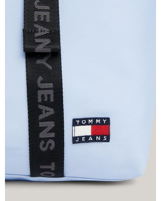 Tommy Hilfiger Blue Essential Repeat Logo Strap Medium Tote