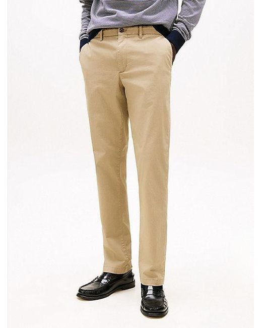 Tommy Hilfiger Denton Chino Met Rechte Broekspijpen in het Blue voor heren