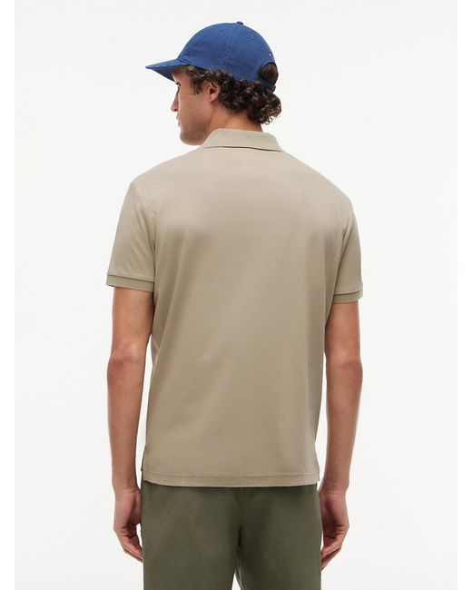Tommy Hilfiger White Fluid Cotton Interlock Knit Polo Shirt for men