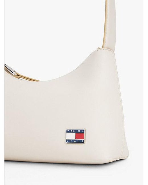 Tommy Hilfiger Natural Schultertasche Mit Logo-Emblem