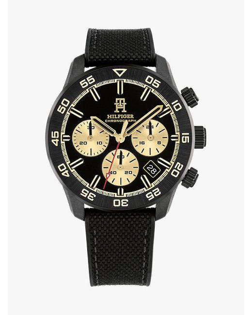 Tommy Hilfiger Th Monogram Black Chronograph Watch for men