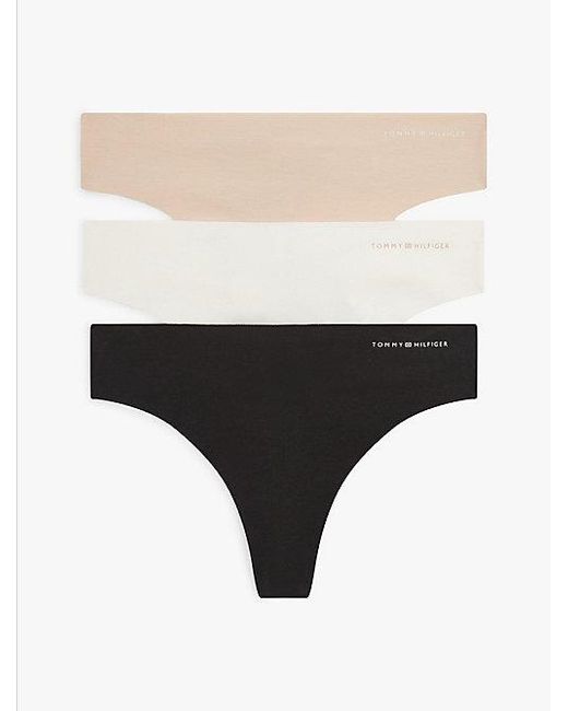 Tommy Hilfiger Set Van 3 Interlock Strings Met Logo in het Black