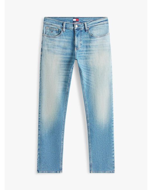 Tommy Hilfiger Blue Austin Whiskered Slim Tapered Leg Jeans for men