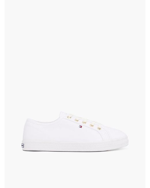 Tommy Hilfiger White Essential Nautical Trainers