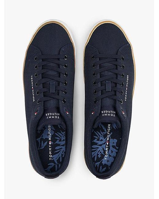 Tommy Hilfiger Th Hi Vulc Core Low Ii Mesh Fm0fm05513 Top in het Blue voor heren