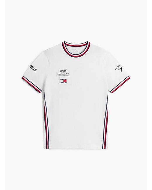 Tommy Hilfiger White Th X Cadillac Formula 1® Team Bottas 77 T-shirt for men