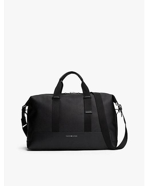 Tommy Hilfiger Moderne Weekendtas Met Metallic Logo in het Black voor heren