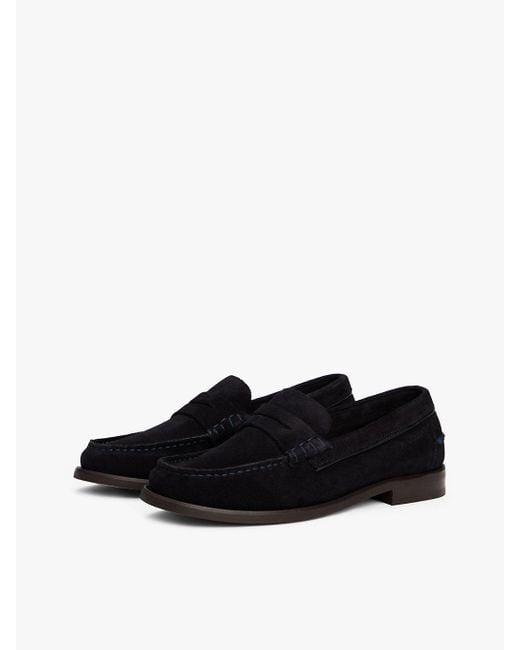 Mocassini di Tommy Hilfiger in Black da Uomo