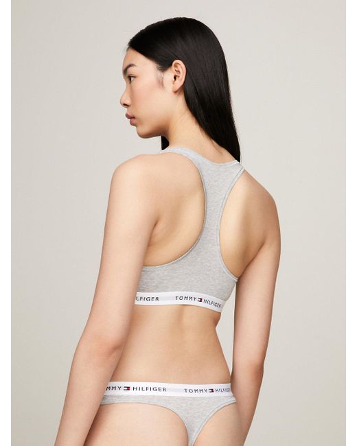 Bralette Tommy Icons Sfoderata di Tommy Hilfiger in White