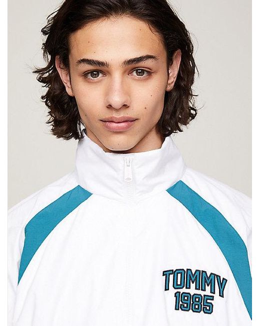 Tommy Hilfiger Varsity Trainingsjacke in Color Block in White für Herren