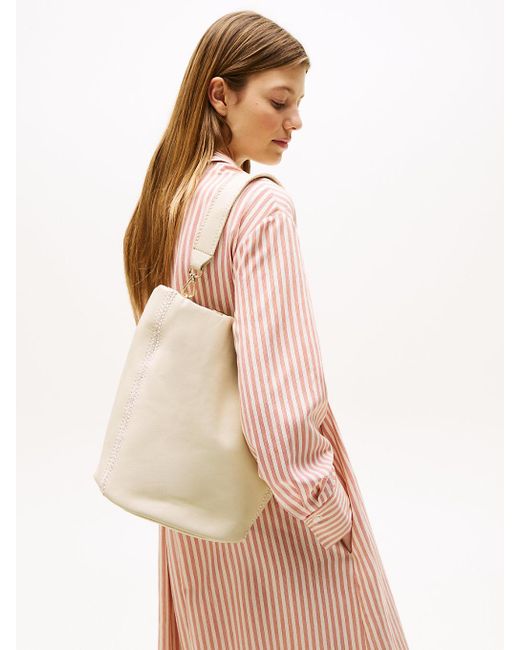 Sac Seau De Plage Th Soft Tommy Hilfiger en coloris White