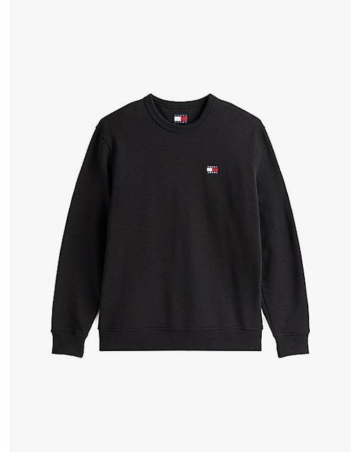 Tommy Hilfiger Sweatshirt Met Ronde Hals En Tommy-Badge in het Black voor heren