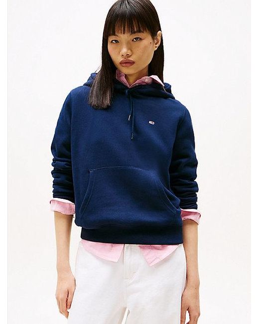 Sudadera Con Capucha, Logo Y Cordón Tommy Hilfiger de color Blue
