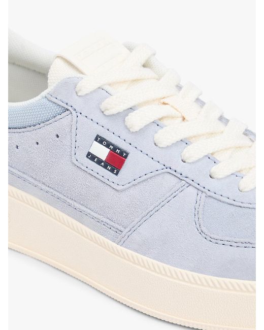 Tommy Hilfiger White The Greenwich Suede Chunky Trainers