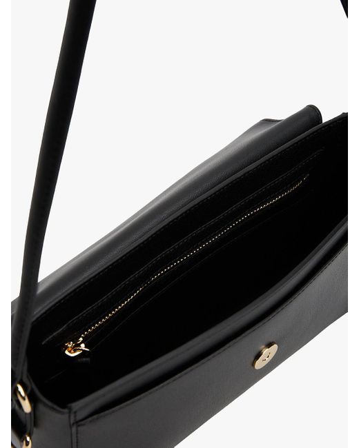 Sac Bandoulière À Monogramme Th Convertible Tommy Hilfiger en coloris Black