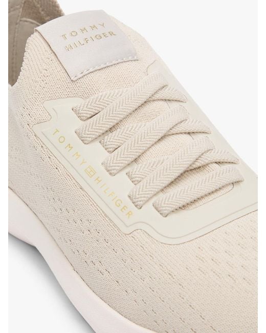 Tommy Hilfiger Natural Knit Lightweight Mono-Sock Slip-On Trainers
