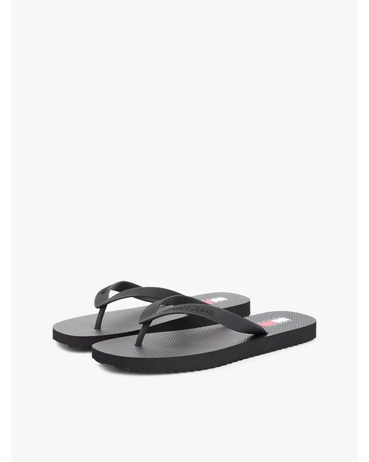 Tommy Hilfiger White Logo Strap Flip-Flops for men