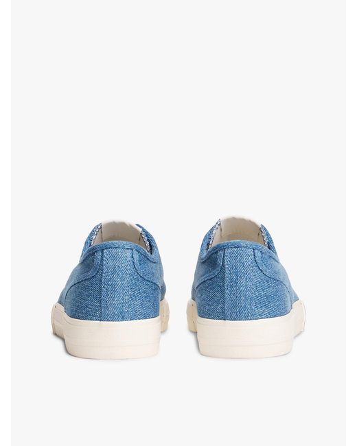 Tommy Hilfiger Blue Archive Flag Stripe Washed Trainers