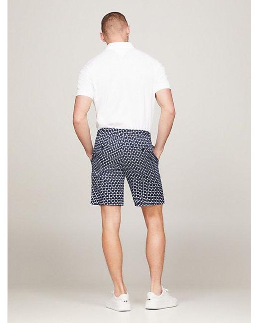 Tommy Hilfiger Heritage Brooklyn Chino-Shorts mit Foulard-Print in Blue für Herren