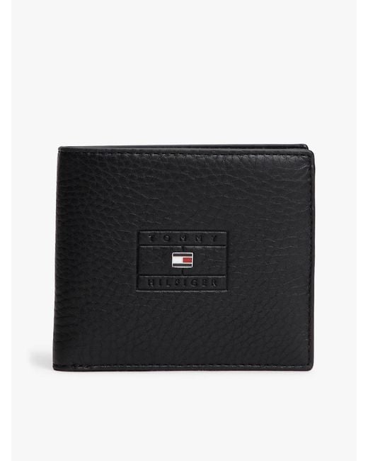 Tommy Hilfiger Black Casual Leather Card And Coin Wallet for men