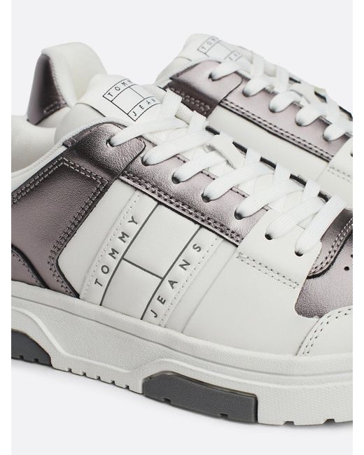 Tommy Hilfiger The Brooklyn Metallic Leather Trainers