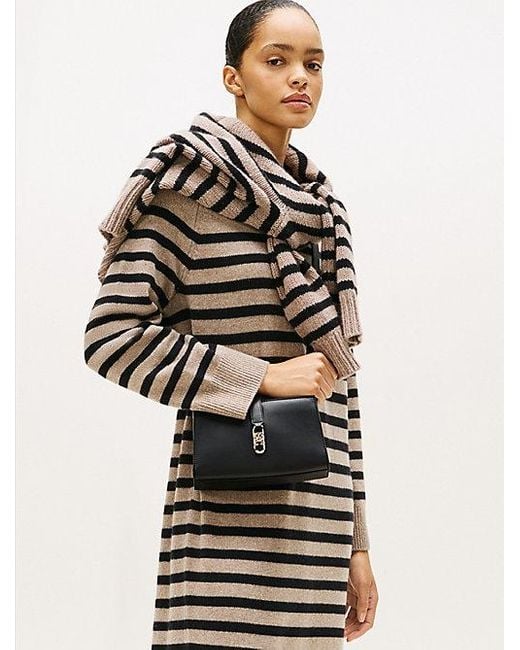 Tommy Hilfiger Black Crossbody-Tasche Mit Th-Monogramm-Emblem