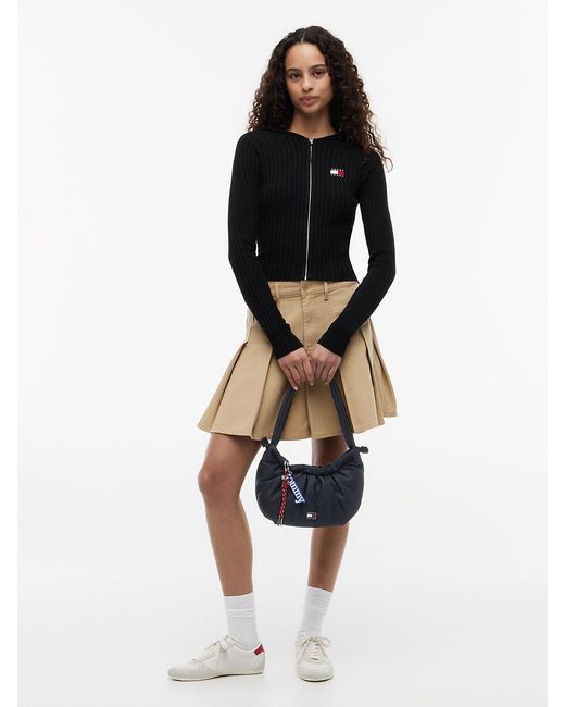 Tommy Hilfiger Blue Multi Charm Drawstring Shoulder Bag