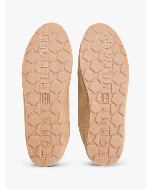 Tommy Hilfiger Natural Th Monogram Suede Low Profile Trainers