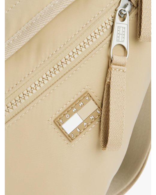 Tommy Hilfiger Black Tonal Logo Crossbody Sling Bag for men
