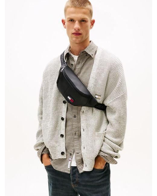 Marsupio Essential Con Logo Sulla Cintura di Tommy Hilfiger in Black da Uomo