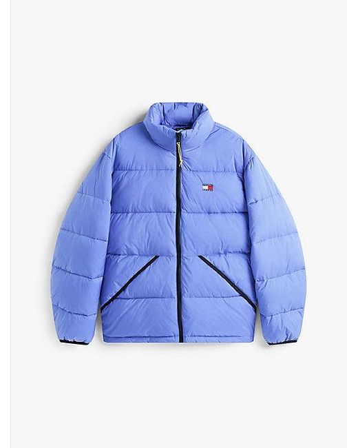 Tommy Hilfiger Waterafstotend Relaxed Crinkle-Pufferjack in het Blue voor heren