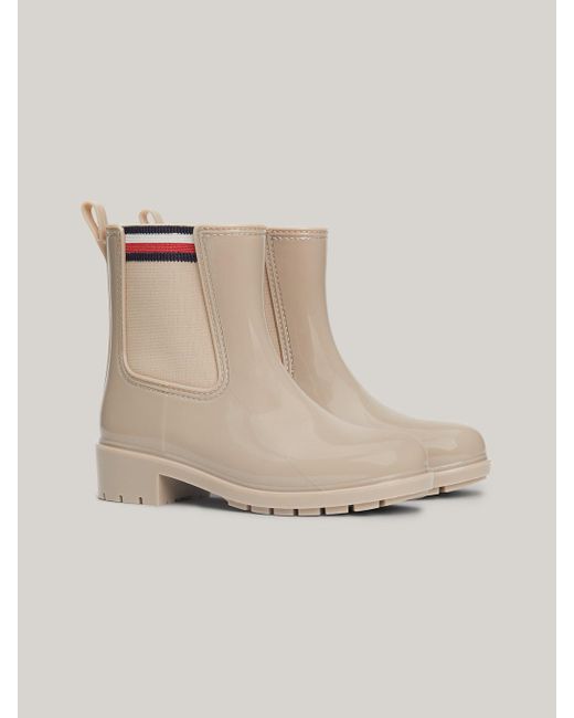 Tommy hilfiger signature tape 2024 buckle biker boots