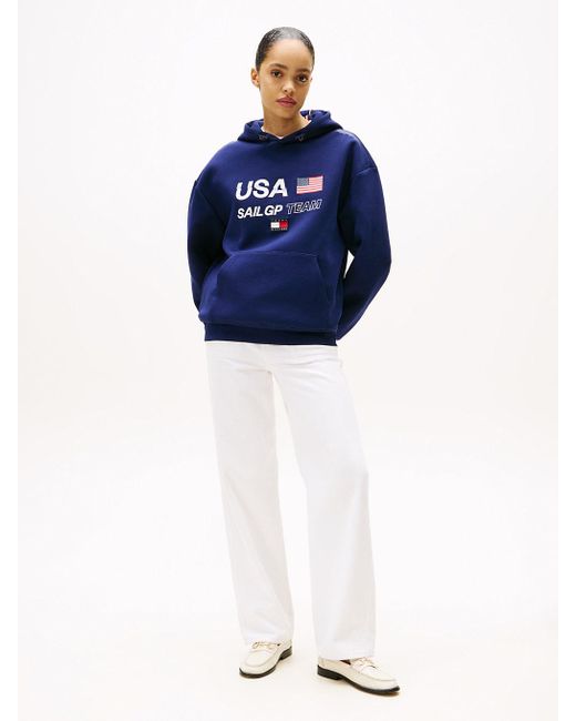 Sweat À Capuche Tommy X U.S. Sail Gp Team Tommy Hilfiger pour homme en coloris Blue