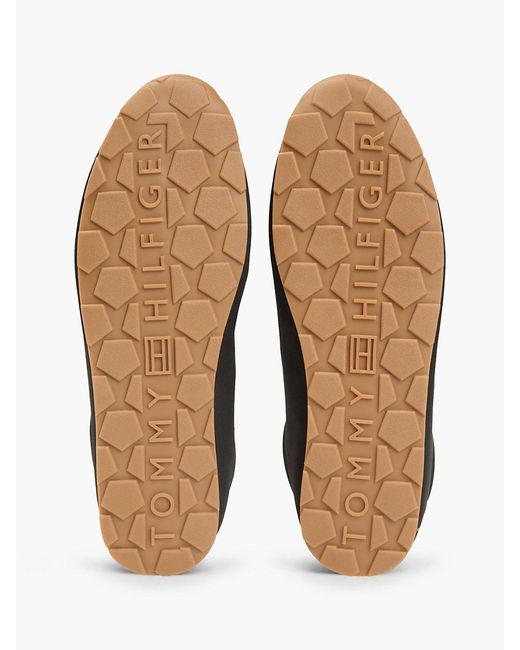 Tommy Hilfiger Black Th Monogram Satin Trainers