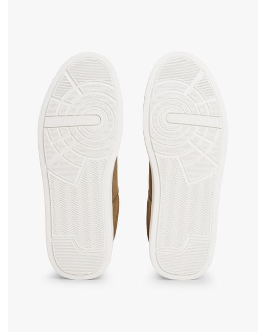 Baskets En Daim À Semelle Épaisse Tommy Hilfiger pour homme en coloris White